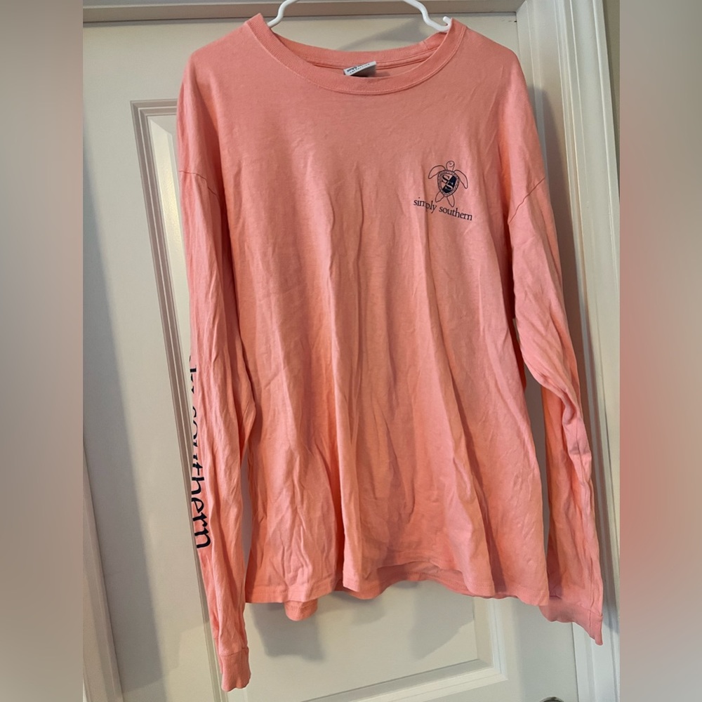 Simply Southern Long-Sleeve Tailgating T-Shirt—Size—XL